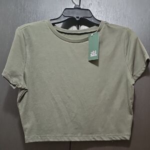 Wild Fable Khaki Crop Top